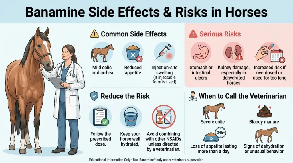 Banamine Side Effects and Risks in Horses