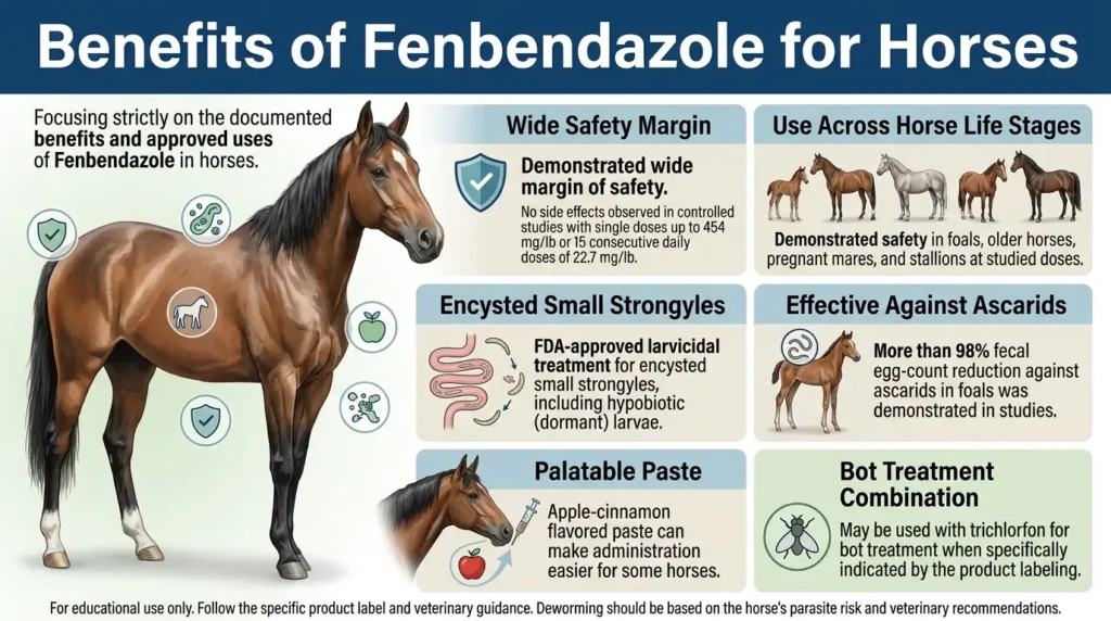Fenbendazole Dosage For Horses: Calculator, Chart & Safe Guide 2 Benefits of Fenbendazole for Horses