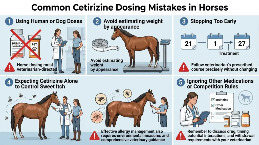 Cetirizine Dosage For Horses: Calculator, Chart & Safe Guide 4 Common Mistakes Owners Make With Cetirizine Dosing