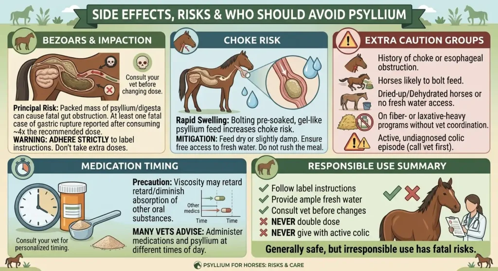 Psyllium Husk Dosage For Horses: Calculator, Chart & Safe Guide 3 Side Effects, Risks & Who Should Avoid Psyllium