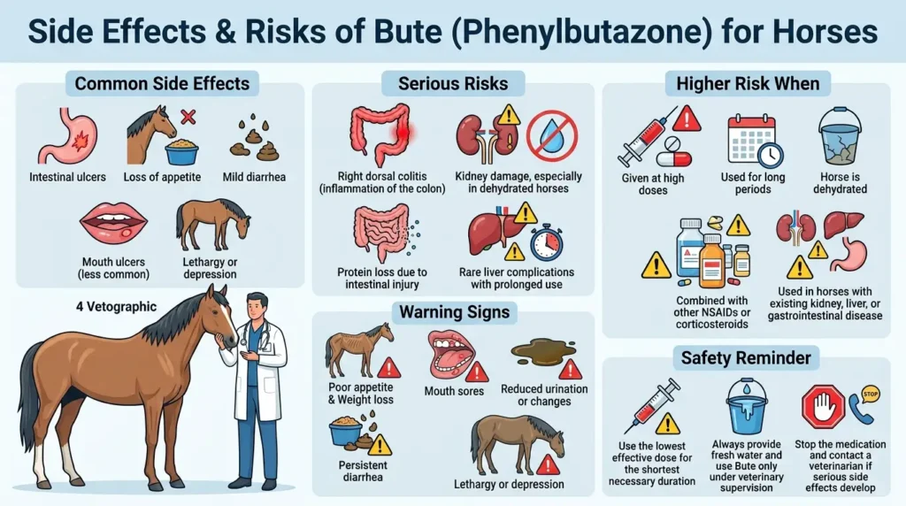 Side Effects & Risks of Bute Dosage For Horses