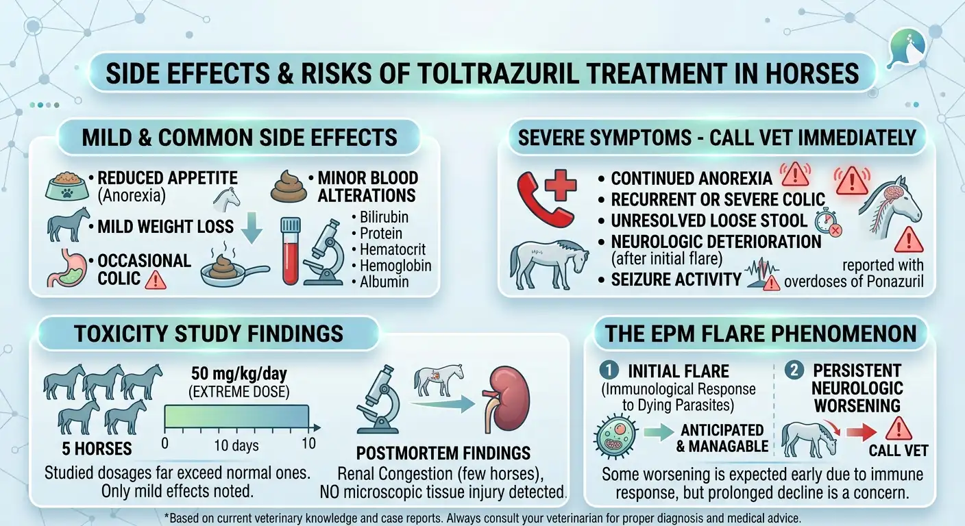 Toltrazuril Dosage For Horses: Calculator, Chart & Safe Guide 4 Side Effects and Risks