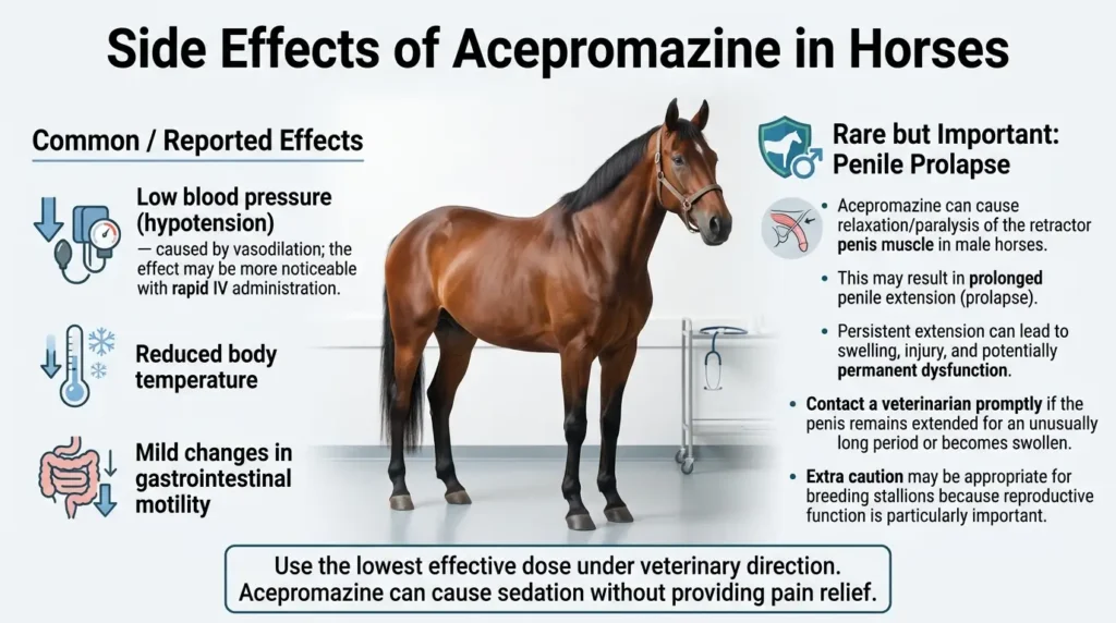 Acepromazine Dosage For Horses: Calculator, Chart & Safe Guide 3 Side Effects of Acepromazine in Horses