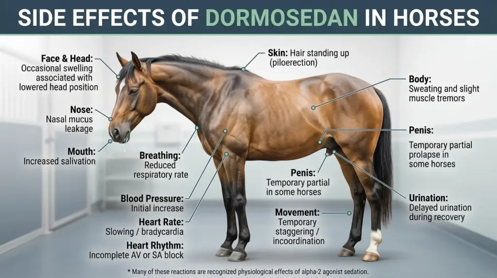 Side Effects of Dormosedan in Horses