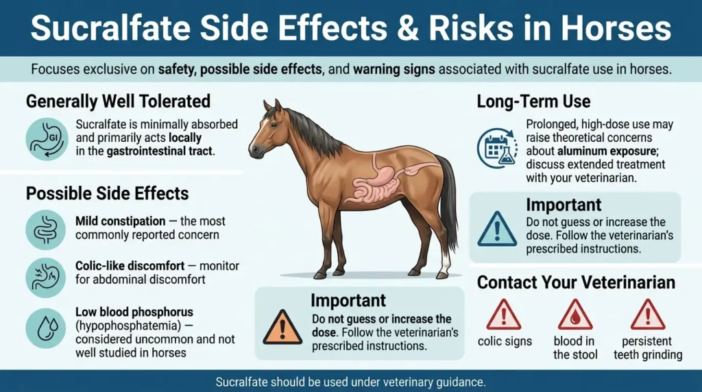 Sucralfate Dosage For Horses: Calculator, Chart & Safe Guide 3 Side effects and risks