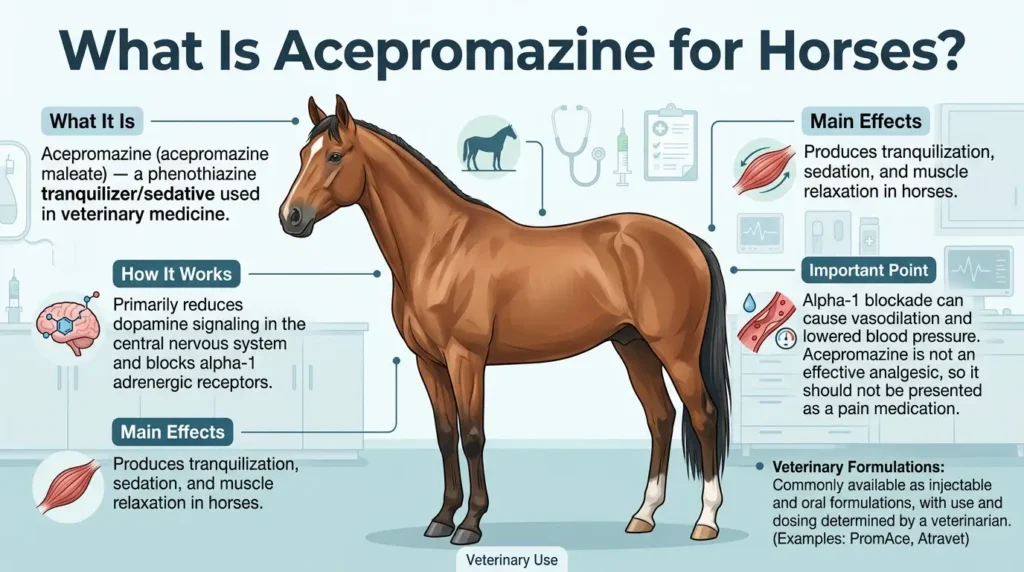 Acepromazine Dosage For Horses: Calculator, Chart & Safe Guide 1 What Is Acepromazine Dosage For Horses?