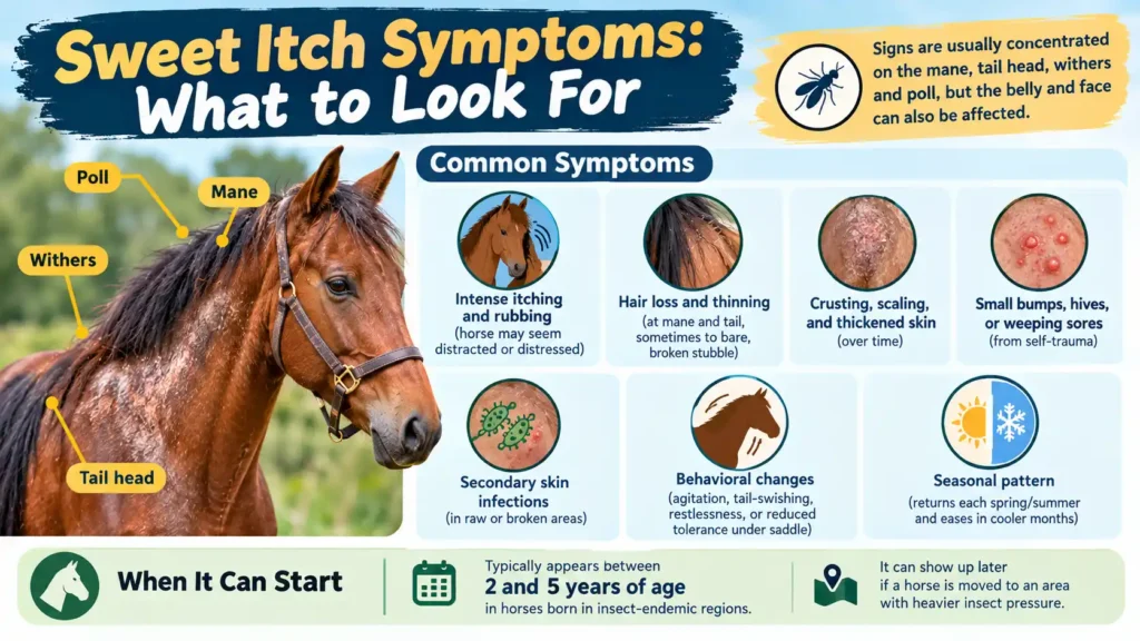 Sweet Itch Symptoms What to Look For