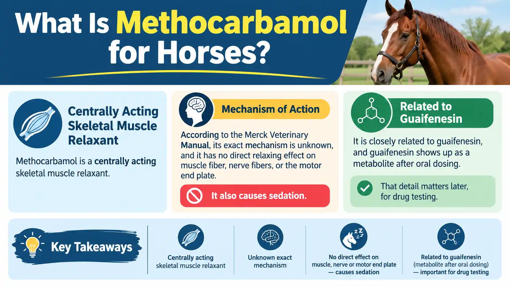 Methocarbamol for Horses: Dosage Chart, Calculator & Guide 1 What Is Methocarbamol for Horses