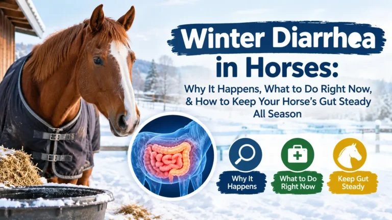 Winter Diarrhea in Horses: Why It Happens, What to Do Right Now, & How to Keep Your Horse's Gut Steady All Season