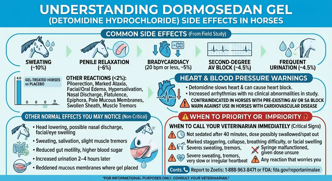 Dormosedan Gel Side Effects in Horses