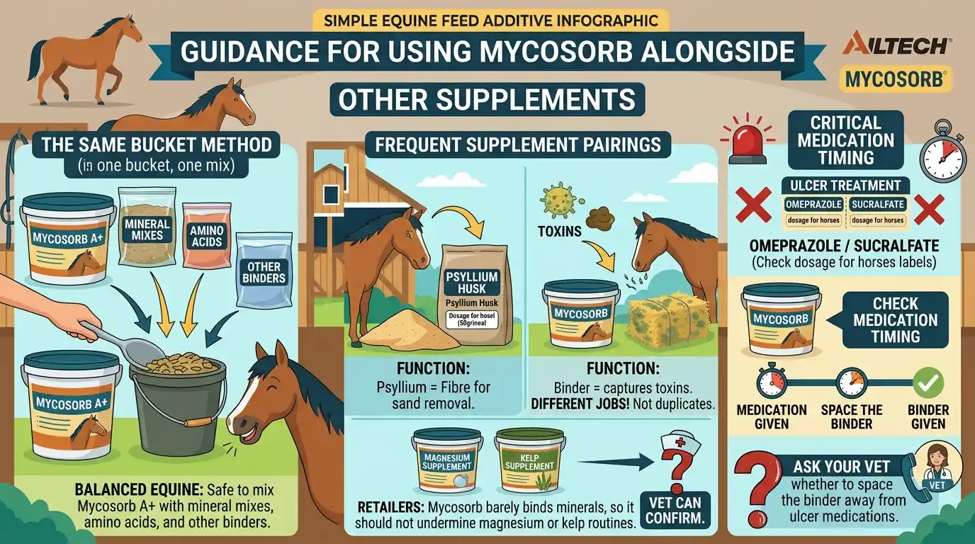 Mycosorb for Horses: Dosage Chart, Calculator & Safety 4 Using Mycosorb Alongside Other Supplements