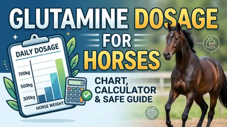 Glutamine Dosage for Horses: Chart, Calculator & Safe Guide