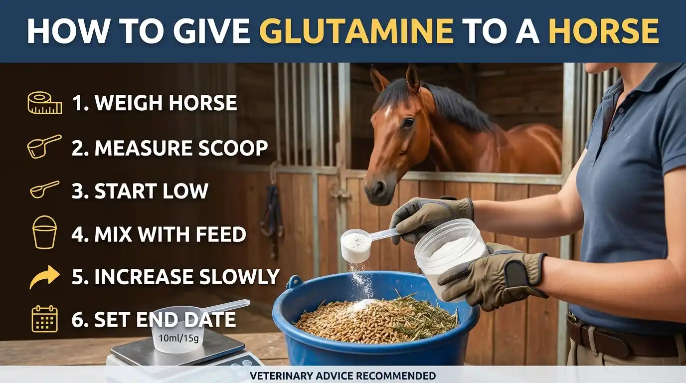 How to Give Glutamine to a Horse