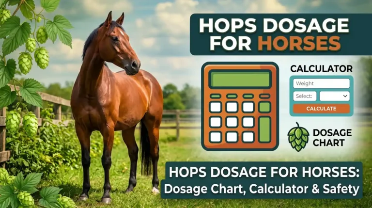 Hops Dosage for Horses: Dosage Chart, Calculator & Safety