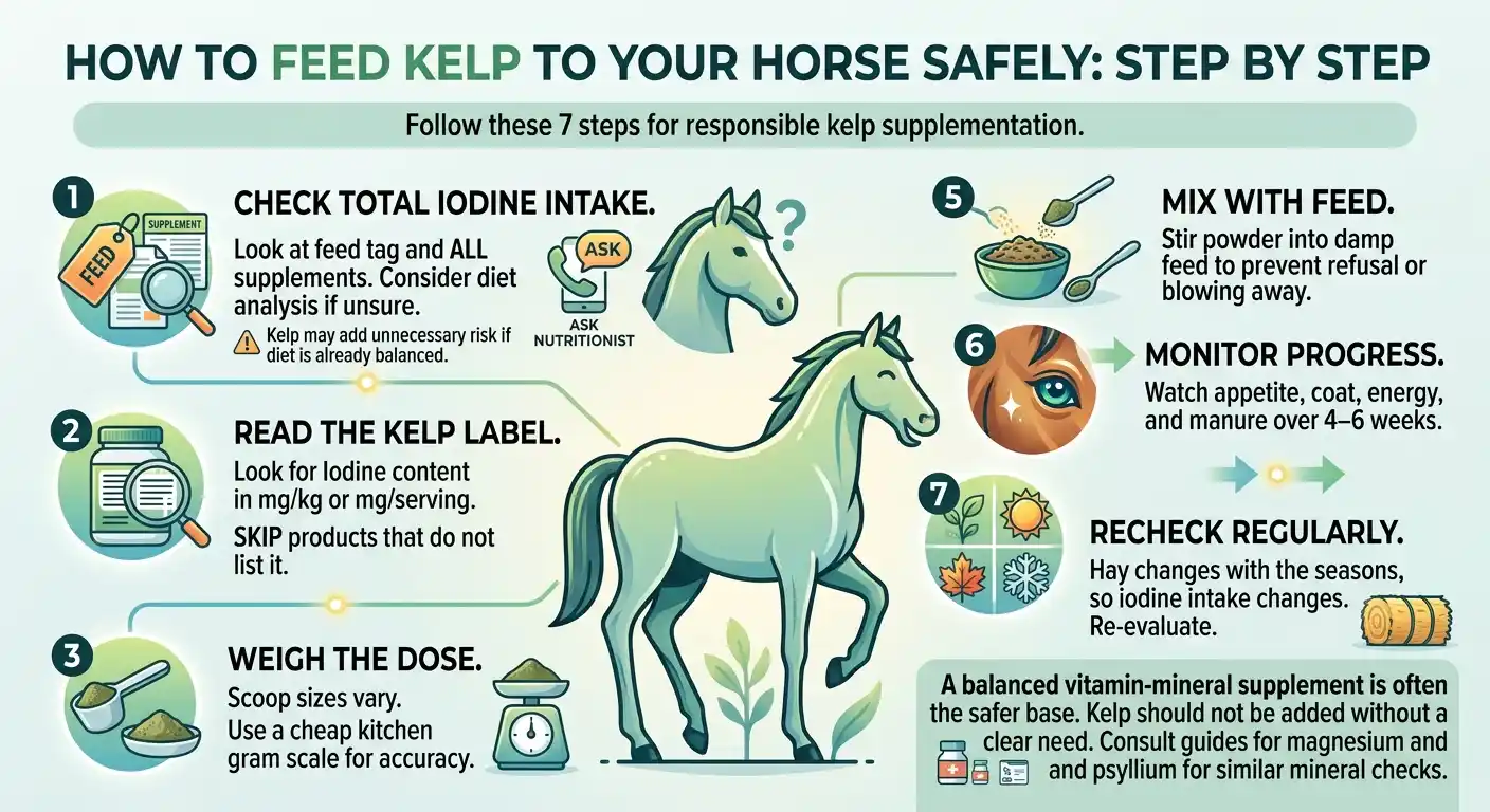 How to Feed Kelp to Your Horse Safely: Step by Step