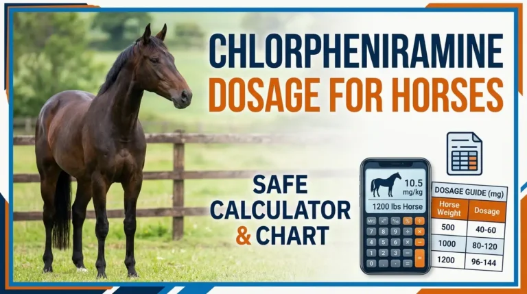 Chlorpheniramine Dosage for Horses: Safe Calculator & Chart