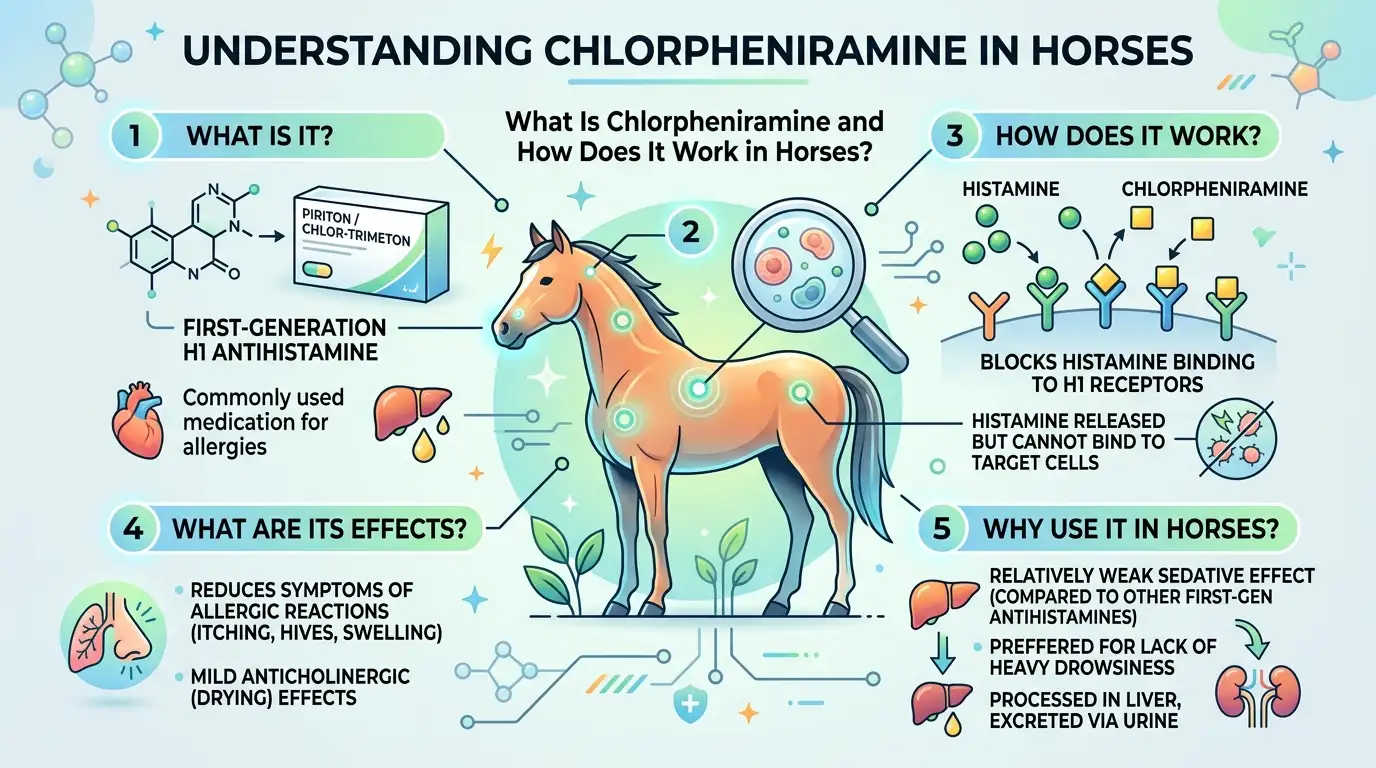 What Is Chlorpheniramine and How Does It Work in Horses?