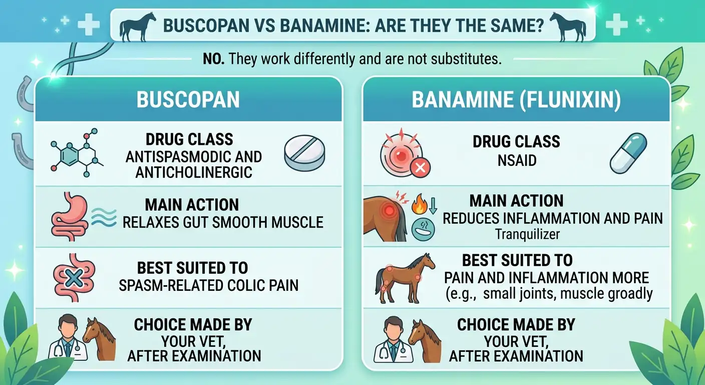 Buscopan Dosage for Horses: Chart, Calculator & Safe Guide 5 Buscopan vs Banamine: Are They the Same?