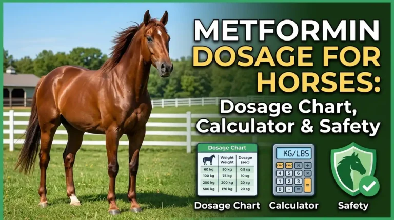 Metformin Dosage for Horses: Dosage Chart, Calculator & Safety