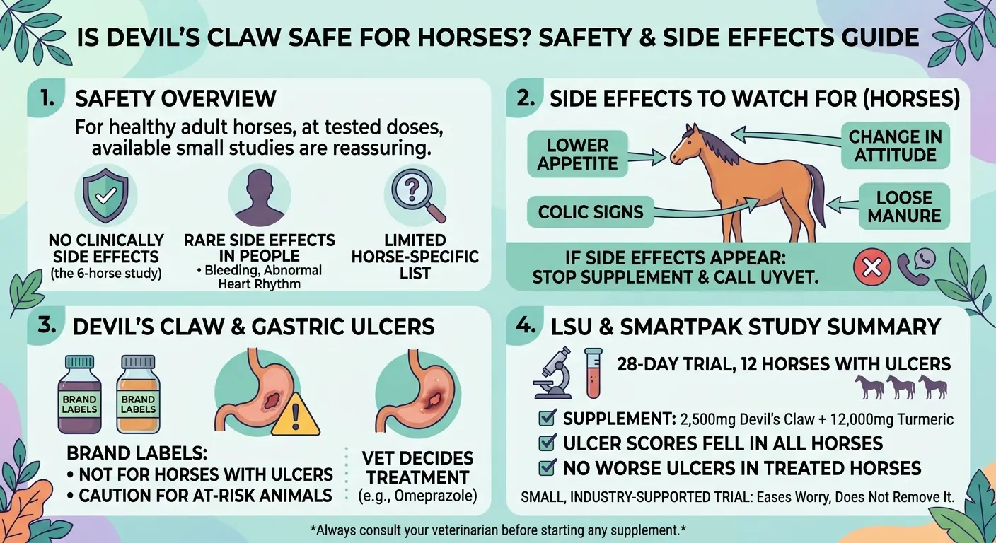 Devils Claw Dosage for Horses: Chart Calculator & Safe Guide 3 Is Devil’s Claw Safe for Horses?