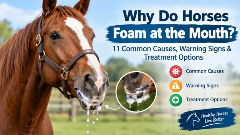 Why Do Horses Foam at the Mouth? 11 Common Causes, Warning Signs & Treatment Options