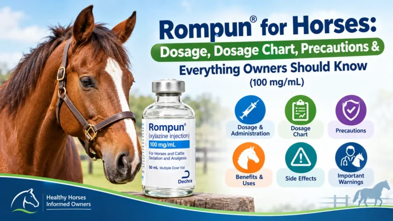 Rompun® for Horses Dosage, Dosage Chart, Precautions & Everything Owners Should Know (100 mgmL)