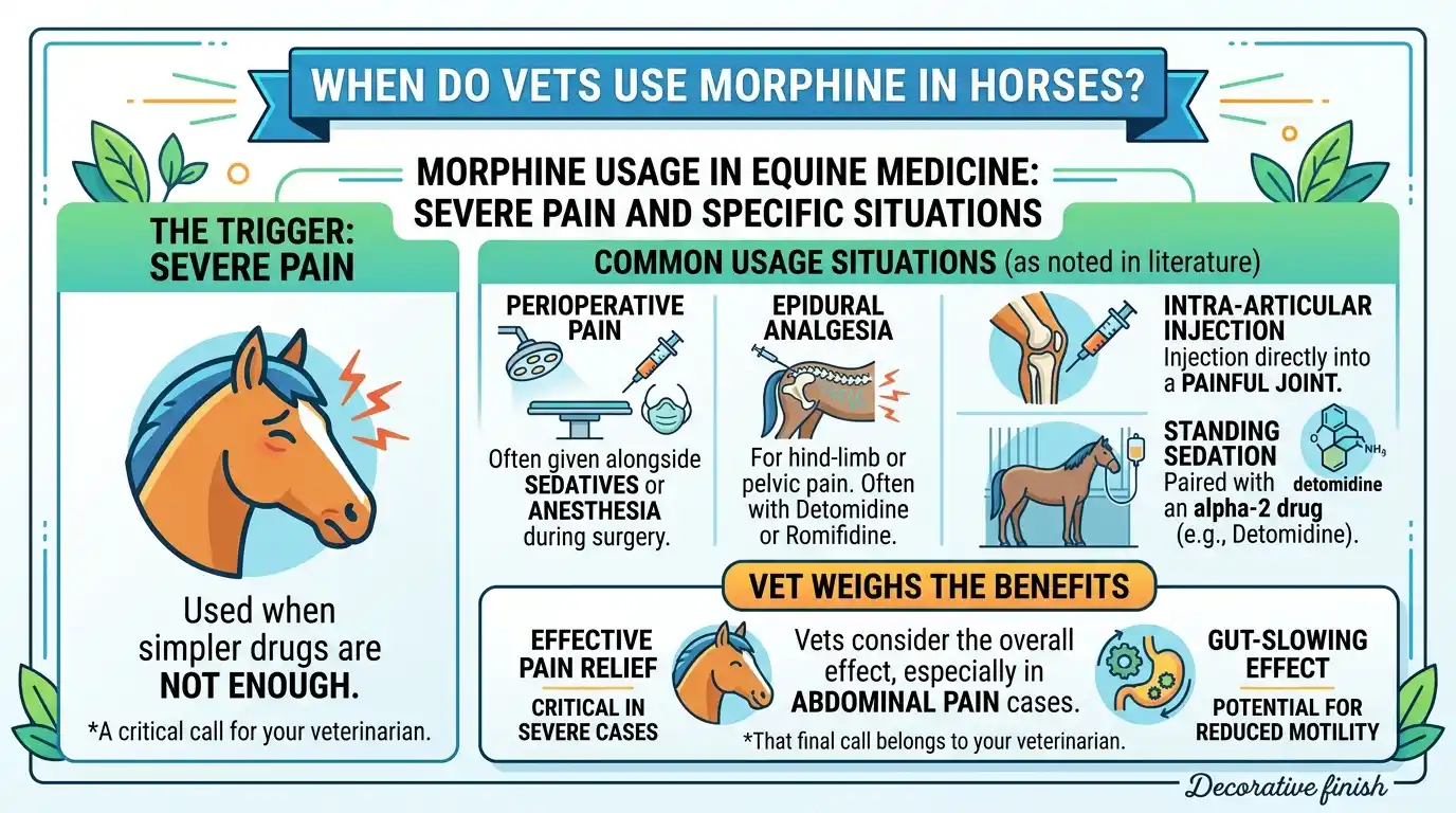 When Do Vets Use Morphine in Horses?